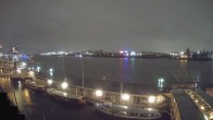 Archiv Foto Webcam Hamburg: Landungsbrücken 23:00