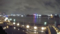 Archiv Foto Webcam Hamburg: Landungsbrücken 23:00