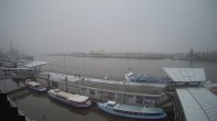 Archiv Foto Webcam Hamburg: Landungsbrücken 09:00