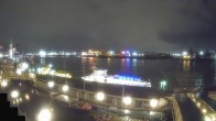 Archiv Foto Webcam Hamburg: Landungsbrücken 21:00