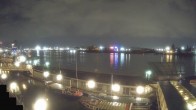 Archiv Foto Webcam Hamburg: Landungsbrücken 23:00