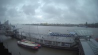 Archiv Foto Webcam Hamburg: Landungsbrücken 09:00
