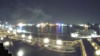 Archiv Foto Webcam Hamburg: Landungsbrücken 21:00