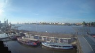 Archiv Foto Webcam Hamburg: Landungsbrücken 06:00