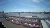 Archiv Foto Webcam Hamburg: Landungsbrücken 12:00