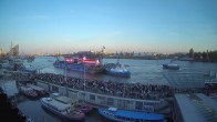 Archiv Foto Webcam Hamburg: Landungsbrücken 20:00