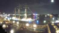 Archiv Foto Webcam Hamburg: Landungsbrücken 23:00