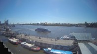 Archiv Foto Webcam Hamburg: Landungsbrücken 18:00