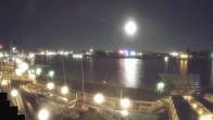 Archiv Foto Webcam Hamburg: Landungsbrücken 23:00