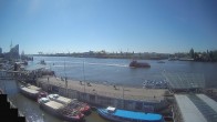 Archiv Foto Webcam Hamburg: Landungsbrücken 09:00