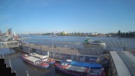Archiv Foto Webcam Hamburg: Landungsbrücken 18:00