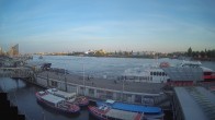 Archiv Foto Webcam Hamburg: Landungsbrücken 20:00