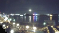 Archiv Foto Webcam Hamburg: Landungsbrücken 23:00