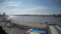 Archiv Foto Webcam Hamburg: Landungsbrücken 09:00