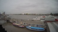 Archiv Foto Webcam Hamburg: Landungsbrücken 19:00