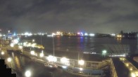 Archiv Foto Webcam Hamburg: Landungsbrücken 21:00