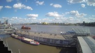 Archiv Foto Webcam Hamburg: Landungsbrücken 15:00