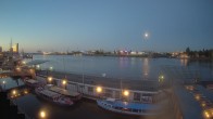 Archiv Foto Webcam Hamburg: Landungsbrücken 03:00