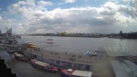Archiv Foto Webcam Hamburg: Landungsbrücken 13:00