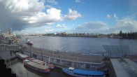 Archiv Foto Webcam Hamburg: Landungsbrücken 17:00