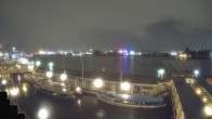 Archiv Foto Webcam Hamburg: Landungsbrücken 23:00