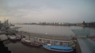 Archiv Foto Webcam Hamburg: Landungsbrücken 10:00