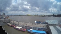 Archiv Foto Webcam Hamburg: Landungsbrücken 13:00