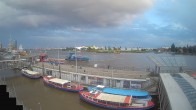 Archiv Foto Webcam Hamburg: Landungsbrücken 19:00