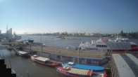 Archiv Foto Webcam Hamburg: Landungsbrücken 07:00