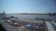 Archiv Foto Webcam Hamburg: Landungsbrücken 09:00