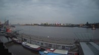 Archiv Foto Webcam Hamburg: Landungsbrücken 03:00