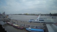 Archiv Foto Webcam Hamburg: Landungsbrücken 15:00