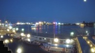 Archiv Foto Webcam Hamburg: Landungsbrücken 21:00