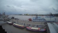 Archiv Foto Webcam Hamburg: Landungsbrücken 11:00