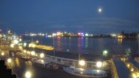 Archiv Foto Webcam Hamburg: Landungsbrücken 21:00