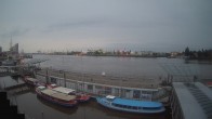 Archiv Foto Webcam Hamburg: Landungsbrücken 03:00