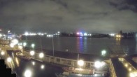 Archiv Foto Webcam Hamburg: Landungsbrücken 23:00