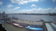 Archiv Foto Webcam Hamburg: Landungsbrücken 11:00