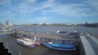 Archiv Foto Webcam Hamburg: Landungsbrücken 17:00