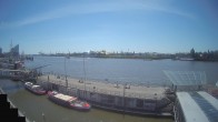 Archiv Foto Webcam Hamburg: Landungsbrücken 11:00