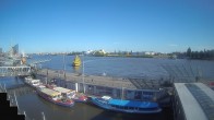 Archiv Foto Webcam Hamburg: Landungsbrücken 17:00