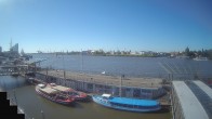 Archiv Foto Webcam Hamburg: Landungsbrücken 08:00