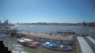 Archiv Foto Webcam Hamburg: Landungsbrücken 10:00