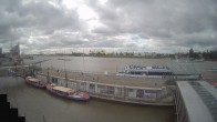 Archiv Foto Webcam Hamburg: Landungsbrücken 09:00