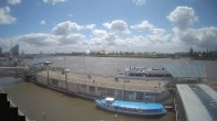 Archiv Foto Webcam Hamburg: Landungsbrücken 11:00