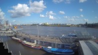 Archiv Foto Webcam Hamburg: Landungsbrücken 17:00