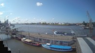 Archiv Foto Webcam Hamburg: Landungsbrücken 07:00