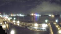 Archiv Foto Webcam Hamburg: Landungsbrücken 01:00