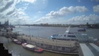 Archiv Foto Webcam Hamburg: Landungsbrücken 09:00