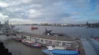 Archiv Foto Webcam Hamburg: Landungsbrücken 05:00